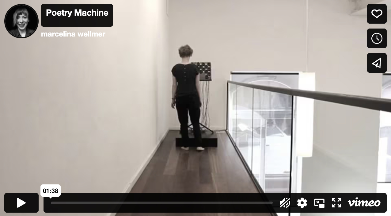 Poetry Machine / audio&video documentation / Berlin Institut for Culture Inquiry / 2013